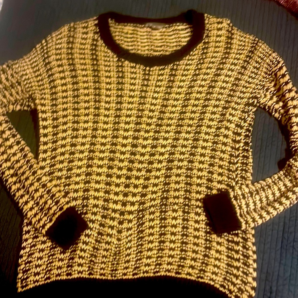 Vince ladies navy and cream sweater size Med